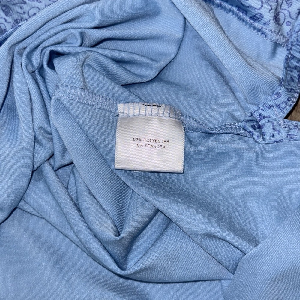 Peter Millar Summer Comfort Polo Men's XL Blue Skulls Double Transfused Polo - Picture 6 of 6